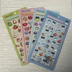 たまごっち 4枚セット♪ 3D ステッカー 立体シール ぷっくりシール おまけ付