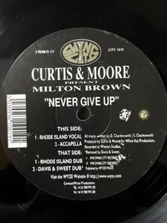 Milton Brown - Never Give Up レコード