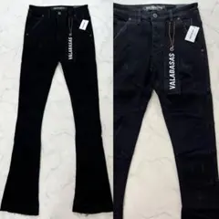 valabasas バラバサス ダメージスタックフレアスキニーデニム 新品 28