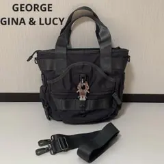 GEORGE GINA & LUCY 2wayショルダーバッグ y2k グレー
