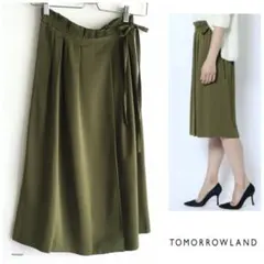 トゥモローランド とろみ タック ギャザー リボン スカートのサムネイル