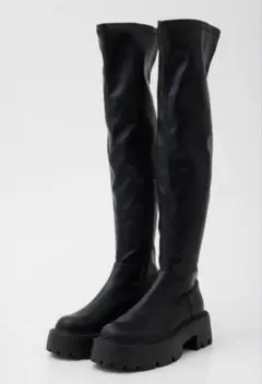 rienda トラックスソールニーハイブーツ ロングブーツ 23.5cm24cm