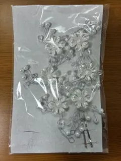 【即購入OK】花 パール ヘアドレス 髪飾り 結婚式
