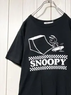 美品 Vintage PEANUTS ピーナッツ Tシャツ 半袖 ブラック Lのサムネイル