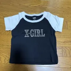 X-GIRL BABYTEE ブラック/ホワイト Sサイズ
