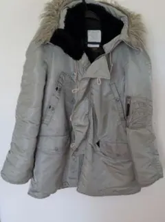 希少カラー✨ALPHA USA製 IDEALジップ N-3B グレー　M