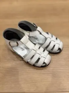 タルティーヌエショコラ　本革サンダル18㎝　白のサムネイル