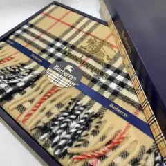 未使用保管品 Burberry ウールひざ掛け FGC 500 2500 2026年最新】バーバリーウール毛布の人気アイテム - メルカリ
