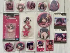 推しの子苺プロ広報部 [ランダム] てれ顔 ハート缶バッジ_星野アイ(B_