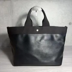 TOPKAPI トプカピ クロコ型押し ハンドバッグ ブラック 大容量 極美品