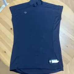美品 DESCENTE デサント アンダーシャツ ノースリーブ ネイビー L