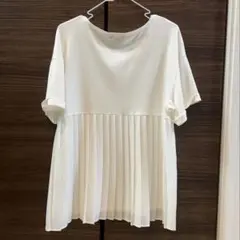 INDIVI インディヴィ　バックプリーツカットソー 美品