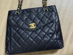 CHANEL ショルダーバック キャビアスキン　ショルダートート