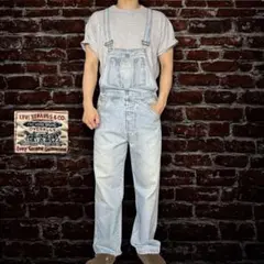 90s USA製 Levi's デニムオーバーオール つなぎ ヴィンテージ 古着のサムネイル