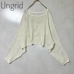 Ungrid ショートメッシュロングスリーブTee