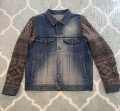 MOUSSY 新品 デニム ジャケットGジャン スウェットドッキング リメイク 