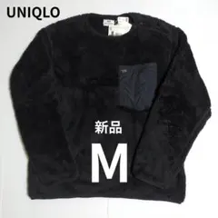 新品　ユニクロ　フリースプルオーバー　ブラック　M　エンジニアド ガーメンツ