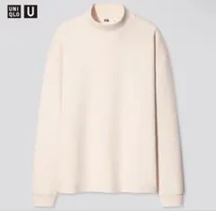 ユニクロU モックネックプルオーバー オフホワイト