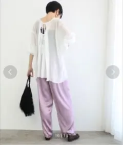アダムエロペ バックリボン　ブラウス