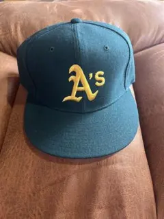 new era vintage Athletics 7 3/8 デッドストックのサムネイル