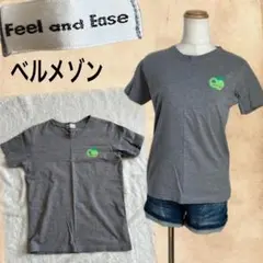 Feel and Ease♡ベルメゾン　りんご　グレー　半袖トップスのサムネイル