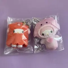 ちびっとも　マイメロディキーホルダーセット