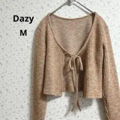 a456 Dazy【M】ニット カーディガン 長袖 ショート丈