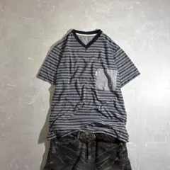 y2k native vneck slub tee grunge opium - メルカリ
