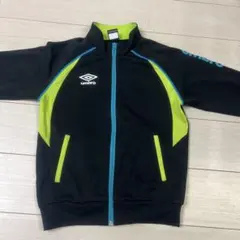 umbro アンブロジップアップジャケット 黒/緑 150