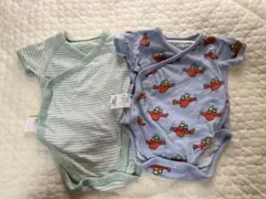 UNIQLO ボディスーツ 半袖 60cm 前開き 2枚セット