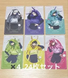 全28枚　ナムコ　ブルーロック　特典　イラストカードコンプセット　6種　4セット