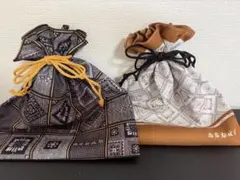 【美品】白水館　巾着袋