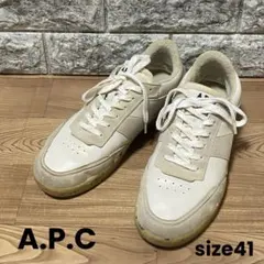 A.P.C PLAIN スニーカー　41 ホワイト　ベージュのサムネイル