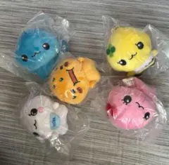 コンプ　しずくちゃん ふわふわぬいぐるみ　全5種　ガチャ　妖精　コンプリート