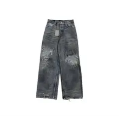BALENCIAGA ダメージ加工 ワイドデニムパンツのサムネイル