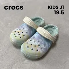 クロックス ラインドクロック　ボア　マルチカラー キッズサンダル　19.5 J1