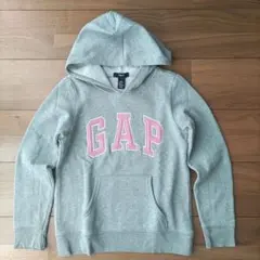 GAPKids 140 グレー パーカー 裏起毛　フード付き
