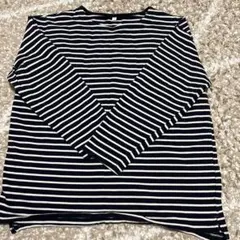 TOPVALU ネイビーストライプ 長袖4L