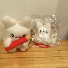 【新品 タグ付】はなまるおばけ マスコット＆マスコットブローチ セット　はなまる