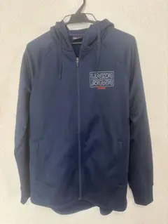 UNDER ARMOUR ネイビー ジップアップパーカー