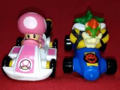 マクドナルドハッピーセット　マリオカート　 キノピコとクッパのミニカートセット