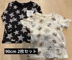 アンパンマン半袖　星柄長袖2枚セット　90cm