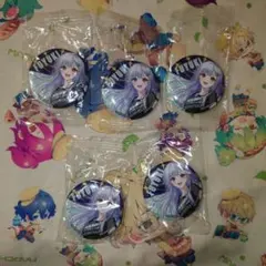 にじさんじ くら寿司 コラボ ビッくらポン 葉加瀬冬雪 缶バッジ 5点セット