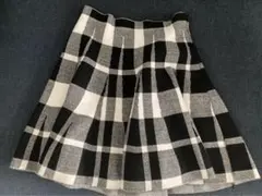 ギンガムチェックフレアスカート