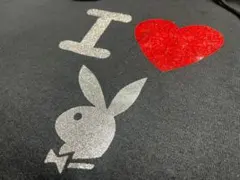 PLAYBOY プレイボーイ　フードスウェット　ブラック　XLサイズ