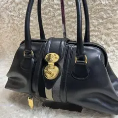 【美品】ロベルタディカメリーノ　ハンドバッグ　レザー　バゴンギ　レザー　鍵付き