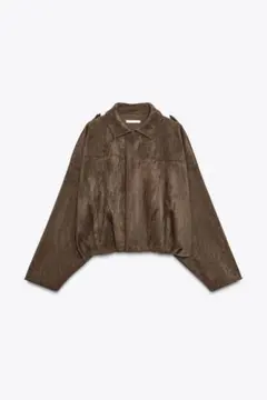 ZARA スエード調ボンバージャケット