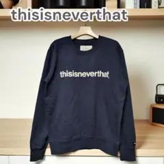 thisisneverthat スウェット コットン ネイビー