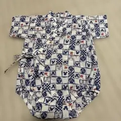 ディズニー　ミッキーベビー甚平 動物柄 70cm