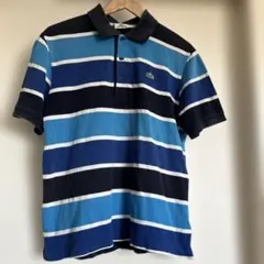 73 【あっくん様専用です】LACOSTE ストライプ ポロシャツ サイズ4